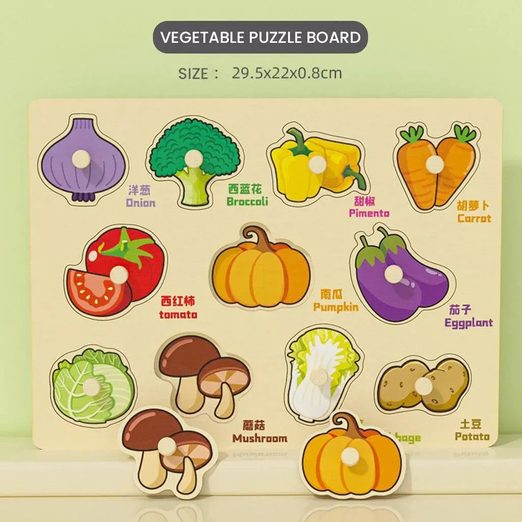 YOTOY Mushroom Nail Grip Board Early Education Puzzles For Kids - YOTOY