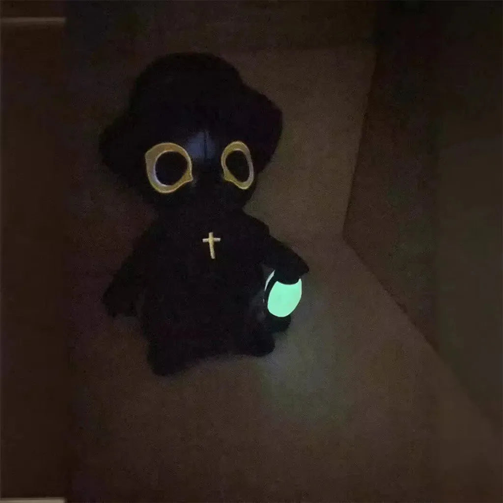 YOTOY New Release: Glow-in-the-Dark Plague Doctor Stuffed Toy - Halloween Themed Nightlight Doll - YOTOY