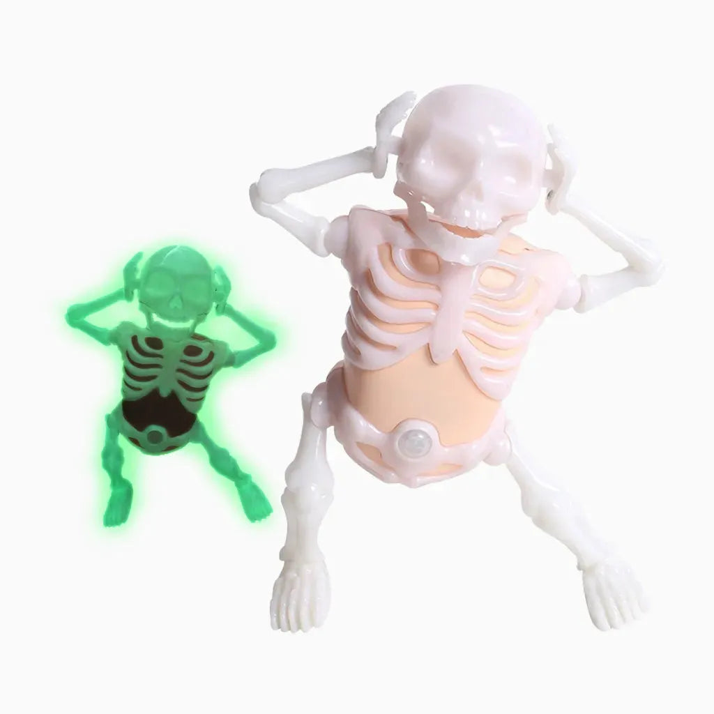 YOTOY New Release: Skeleton Dance Motion-Activated Glow-in-the-Dark Halloween Prank Toy for Boys with Lights & Sound Effects - YOTOY