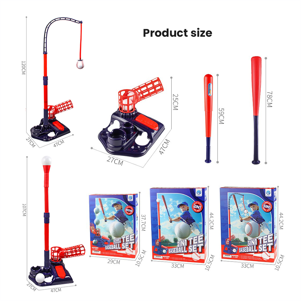 YOTOY One-Button Baseball Pitching Machine Toy - 3-in-1 Baseball Trainer for Dynamic Play & Training - YOTOY