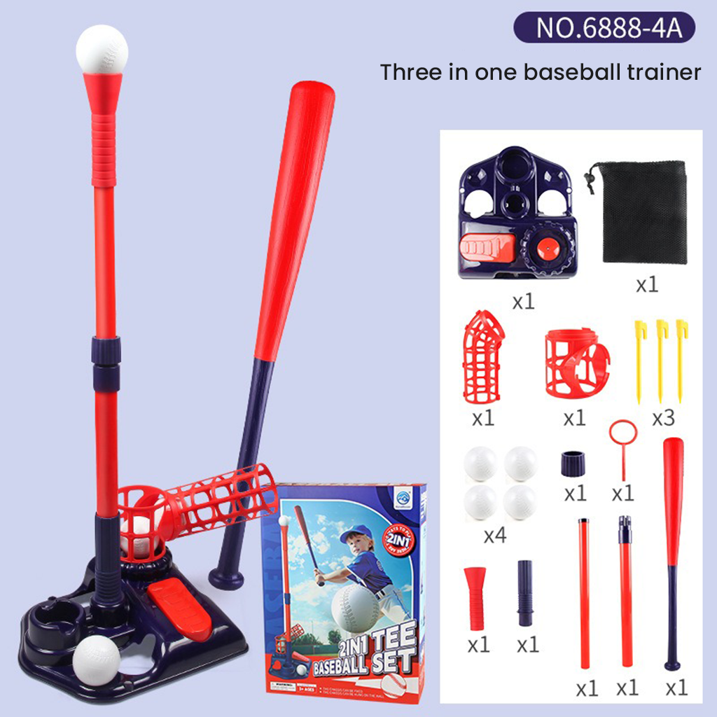 YOTOY One-Button Baseball Pitching Machine Toy - 3-in-1 Baseball Trainer for Dynamic Play & Training - YOTOY