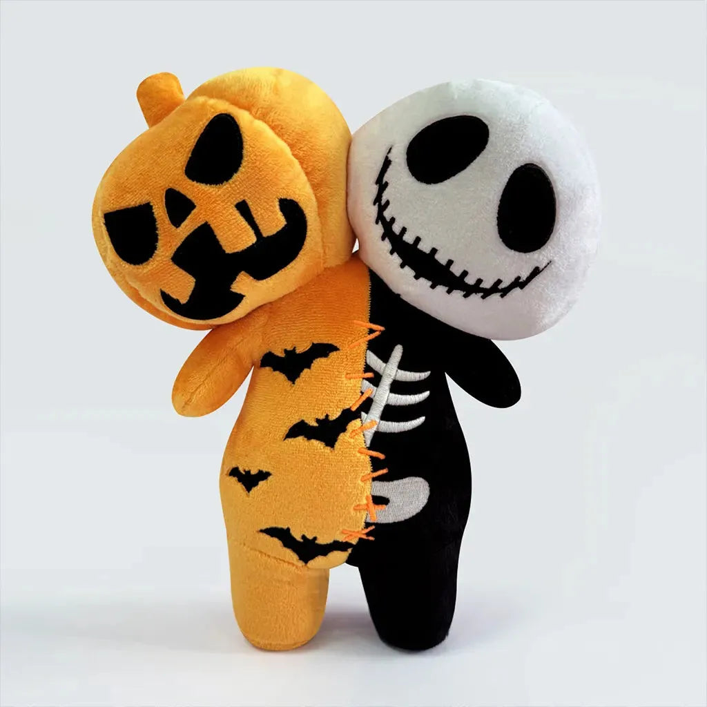 YOTOY Original Design Halloween Glow-in-the-Dark Pumpkin Skull Bat Ghost Plush Toy - YOTOY