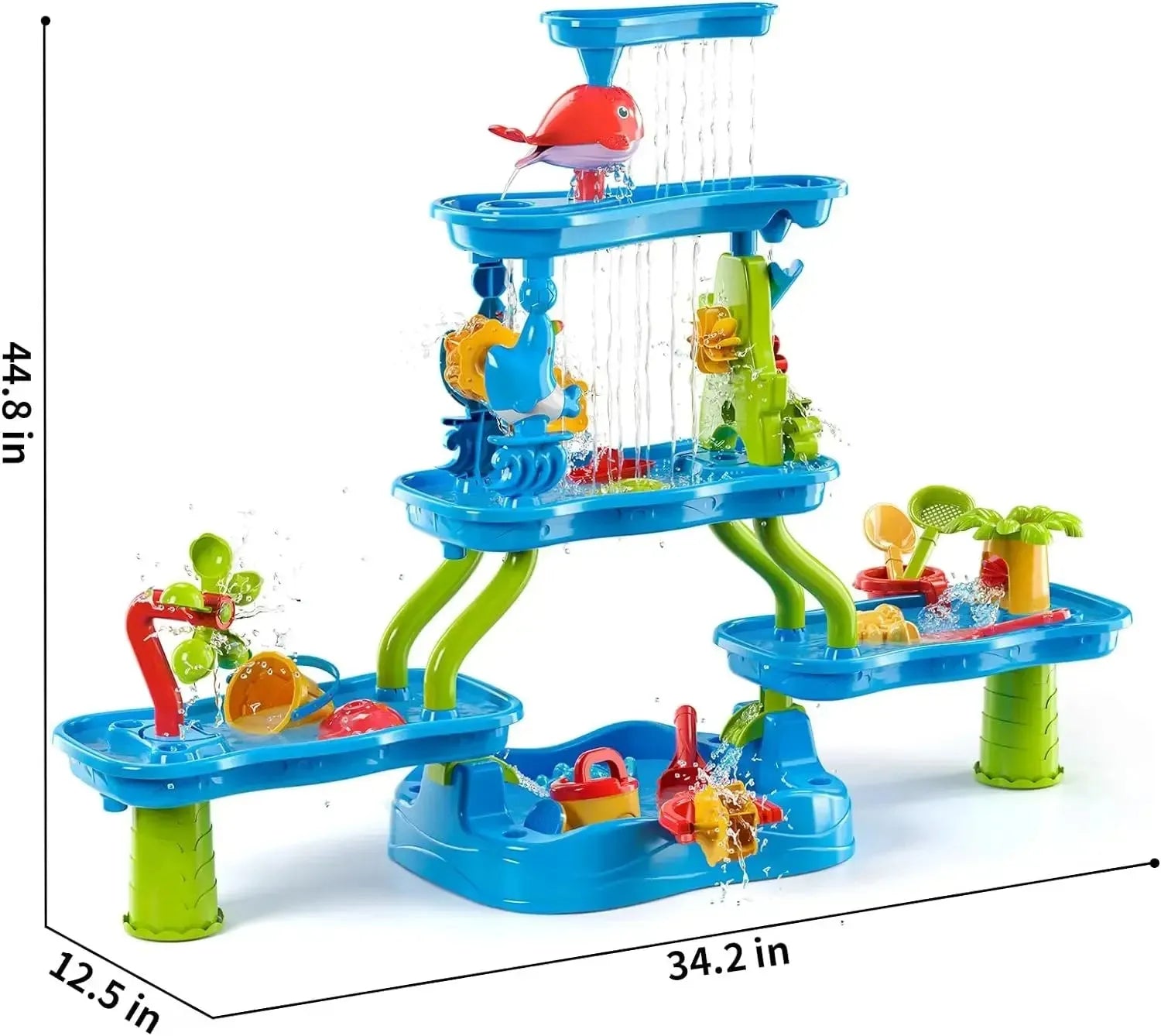 YOTOY Outdoor Adventure Water Table - Sensory Play for Toddlers & Kids Ages 3-8 - YOTOY