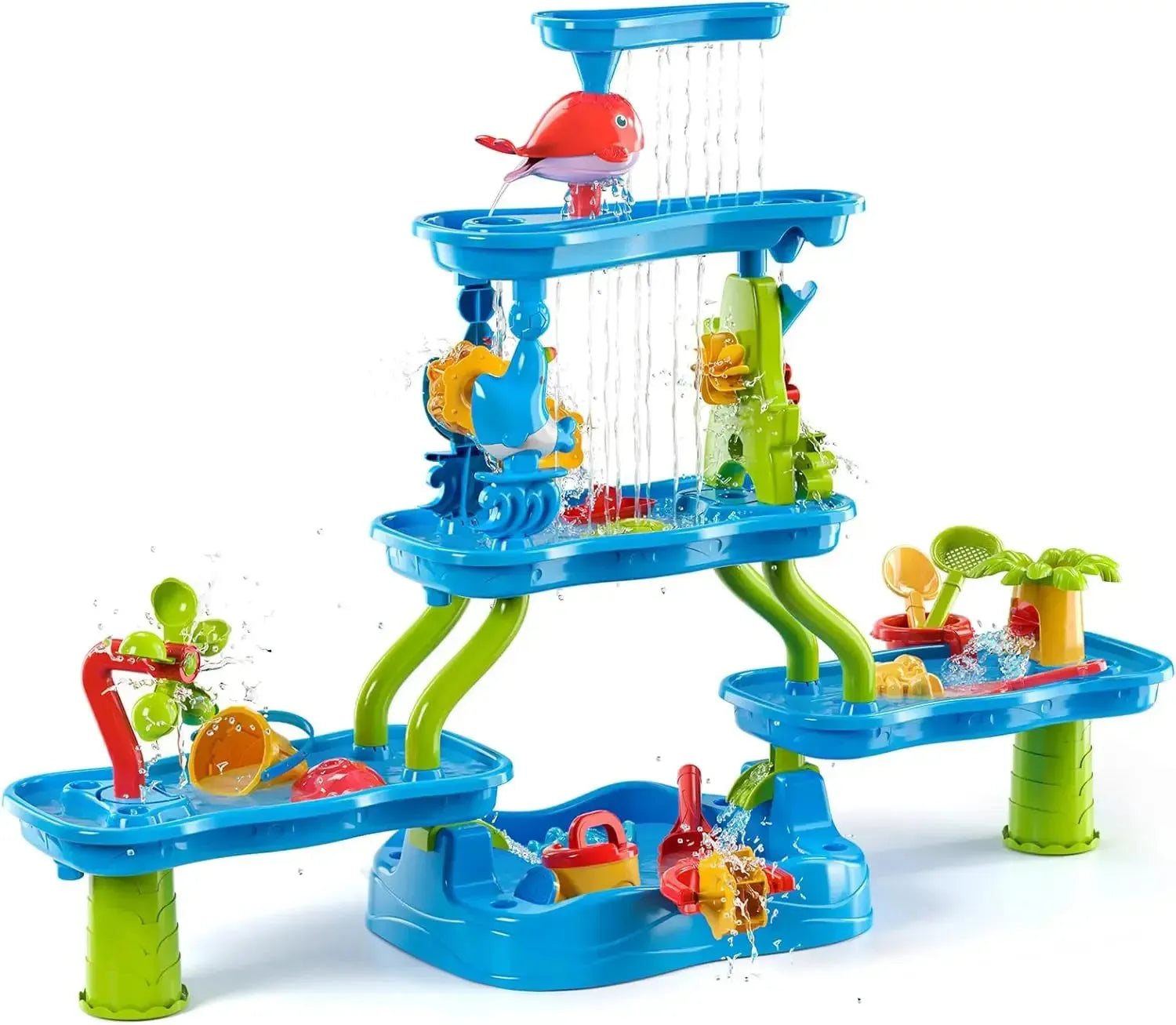 YOTOY Outdoor Adventure Water Table - Sensory Play for Toddlers & Kids Ages 3-8 - YOTOY