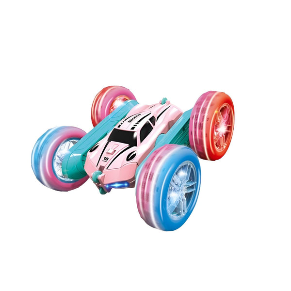 YOTOY Pink RC Car Double Sided 360°Flip Stunt Car for Girls - YOTOY