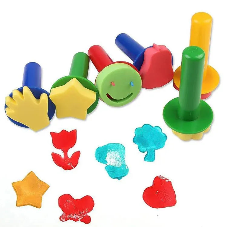 YOTOY Plastic Children'S Painting Sponge Stamp 30-Piece Set - YOTOY