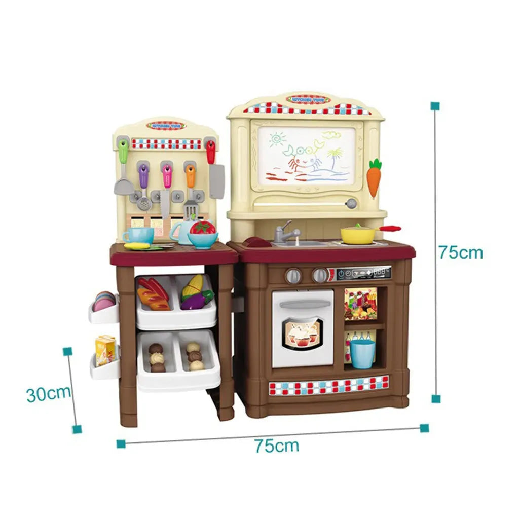 YOTOY Pretend Game With Simulated Sound And Light Kitchen Toys - YOTOY