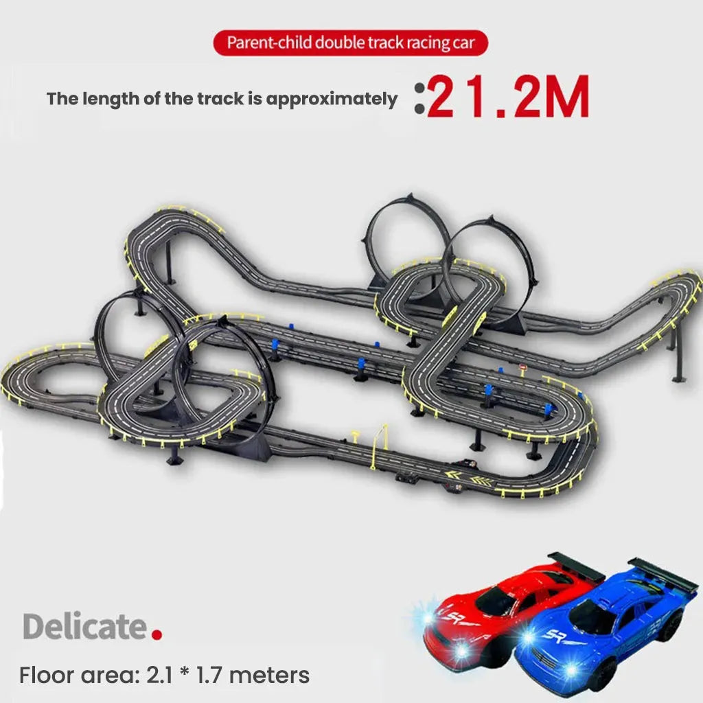 YOTOY Race Track Car Adventure Set - Manual & Electric Remote Control Racing - YOTOY