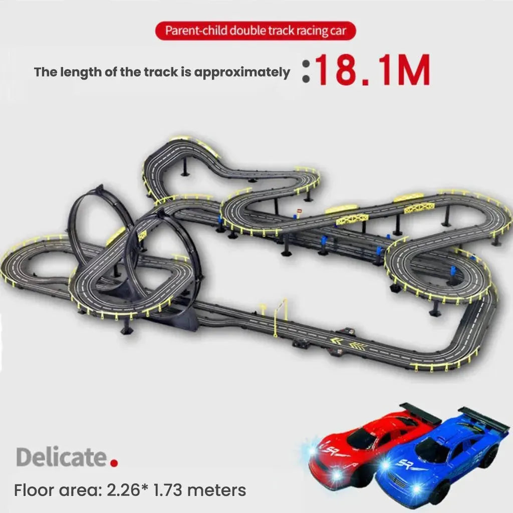 YOTOY Race Track Car Adventure Set - Manual & Electric Remote Control Racing - YOTOY