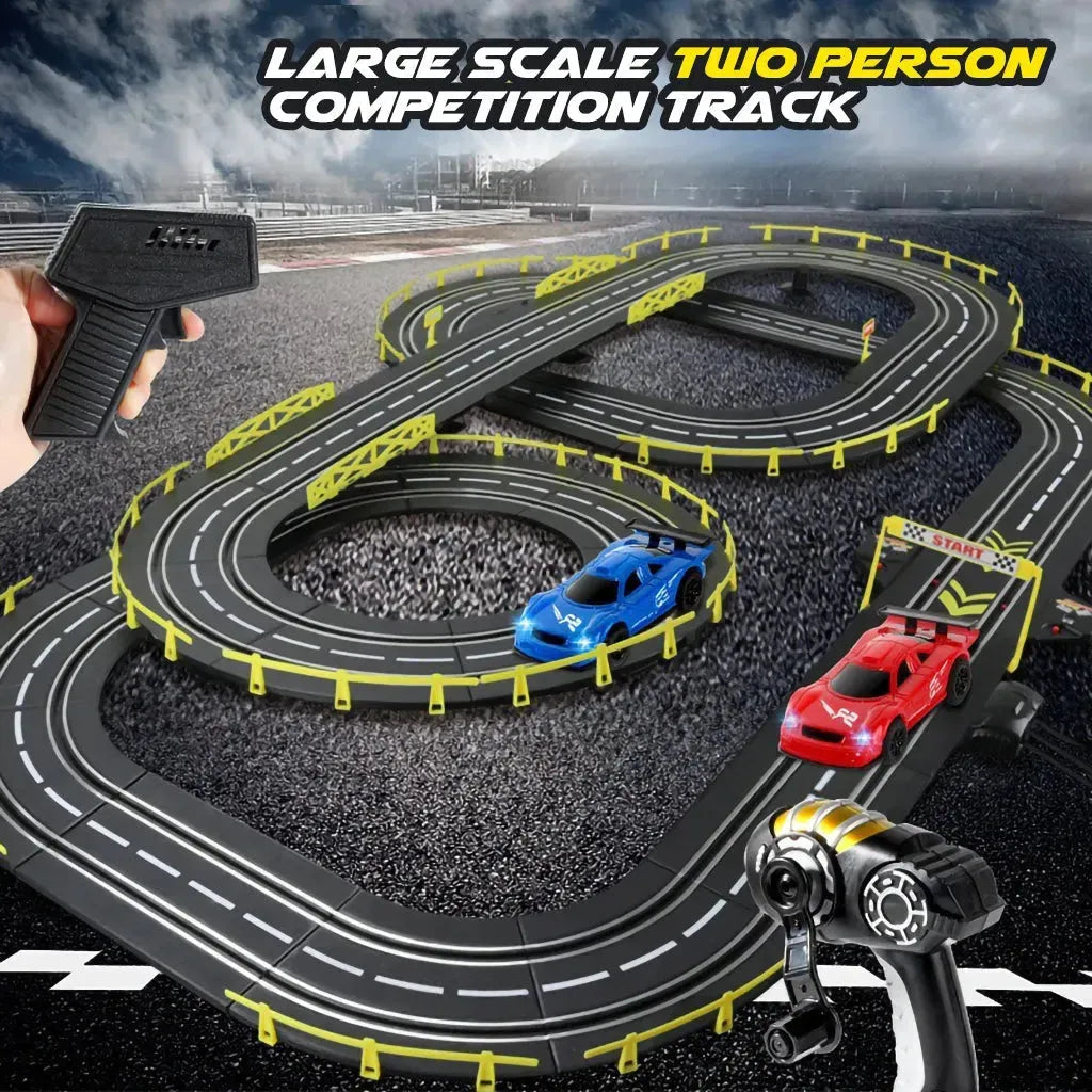 YOTOY Race Track Car Adventure Set - Manual & Electric Remote Control Racing - YOTOY