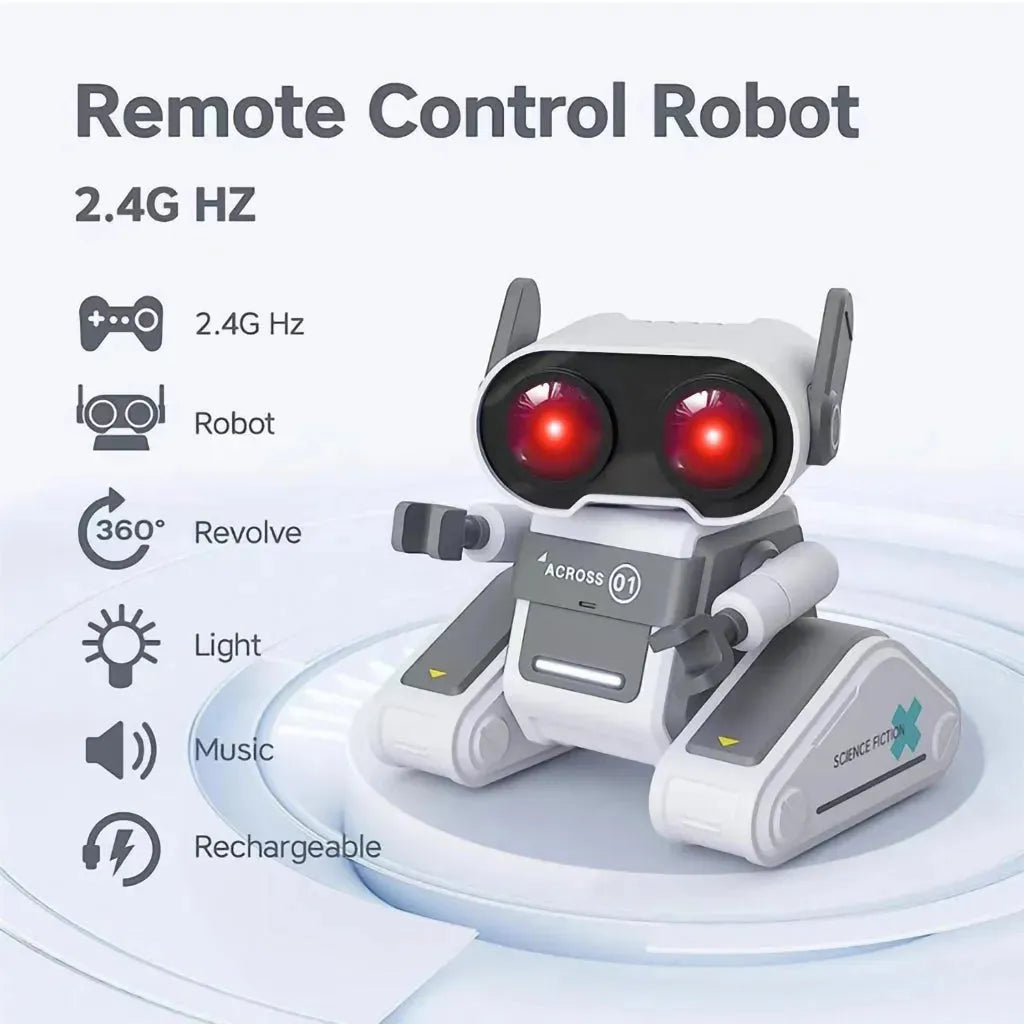 YOTOY Remote Control Robot Toys, Sound And Light Dancing Electric Robot for Kids - YOTOY