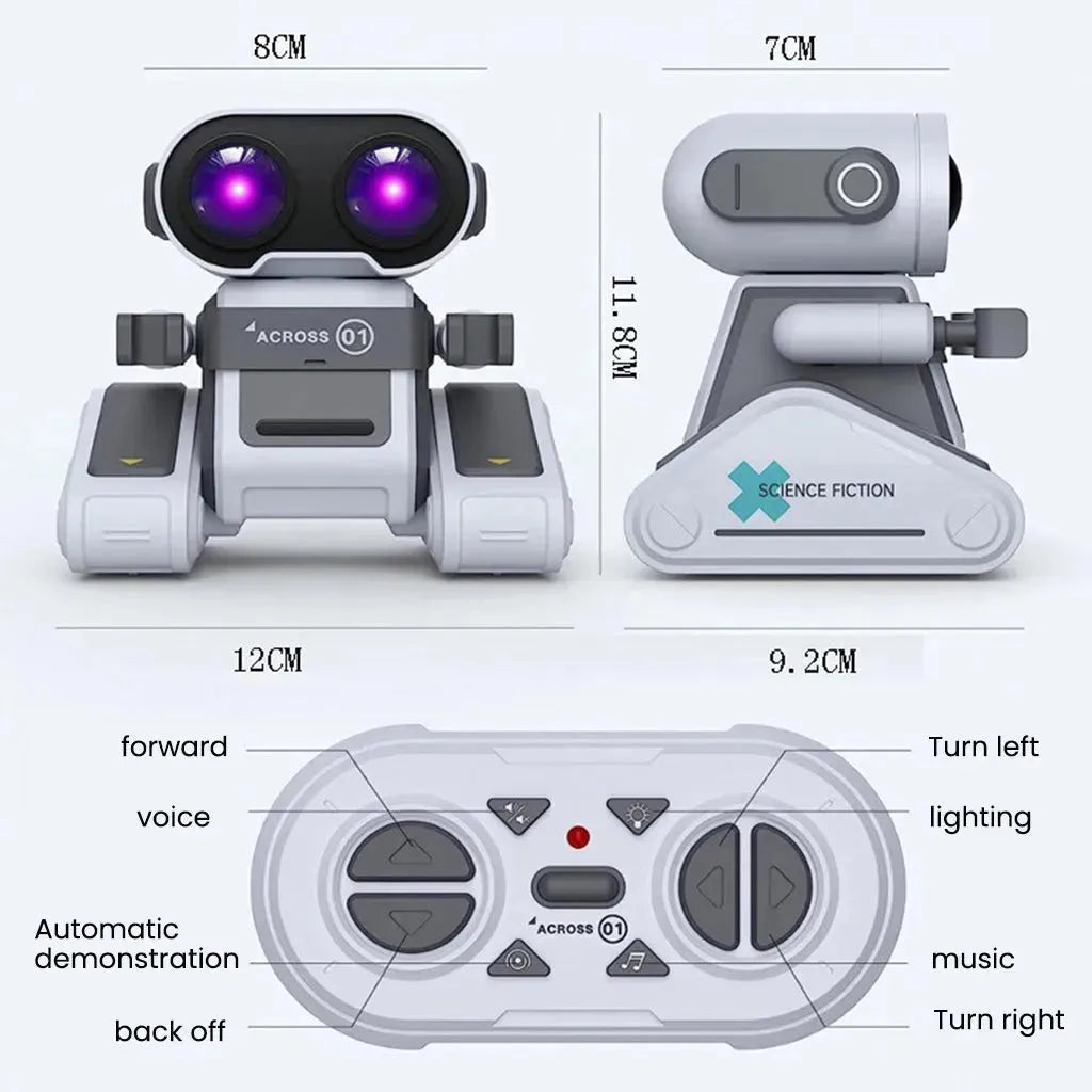 YOTOY Remote Control Robot Toys, Sound And Light Dancing Electric Robot for Kids - YOTOY