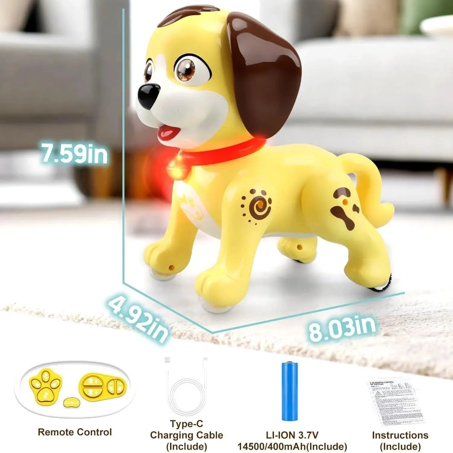 YOTOY Robot Dog Toy for Kids Age 3-12, Pet Puppy Robotic Toy - YOTOY