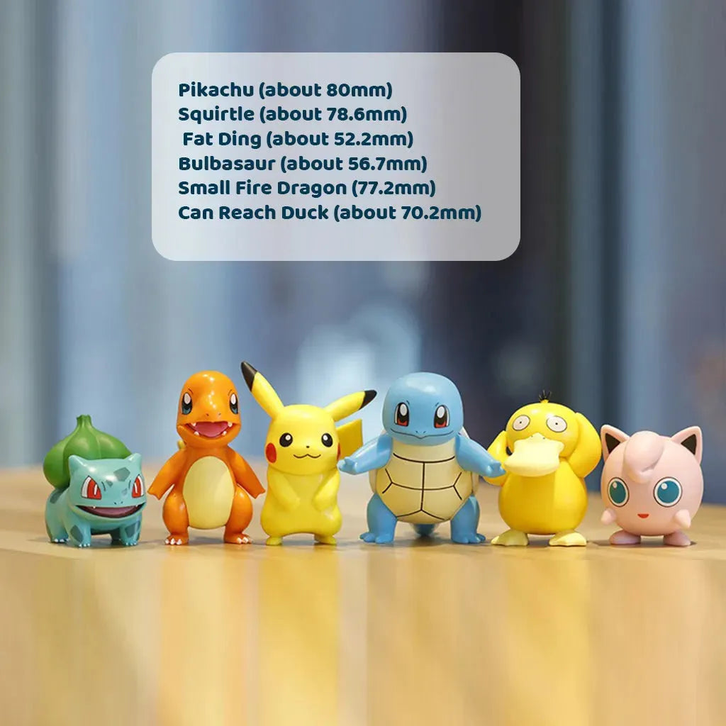 YOTOY Set of 6 Pika Collectible Figures - YOTOY