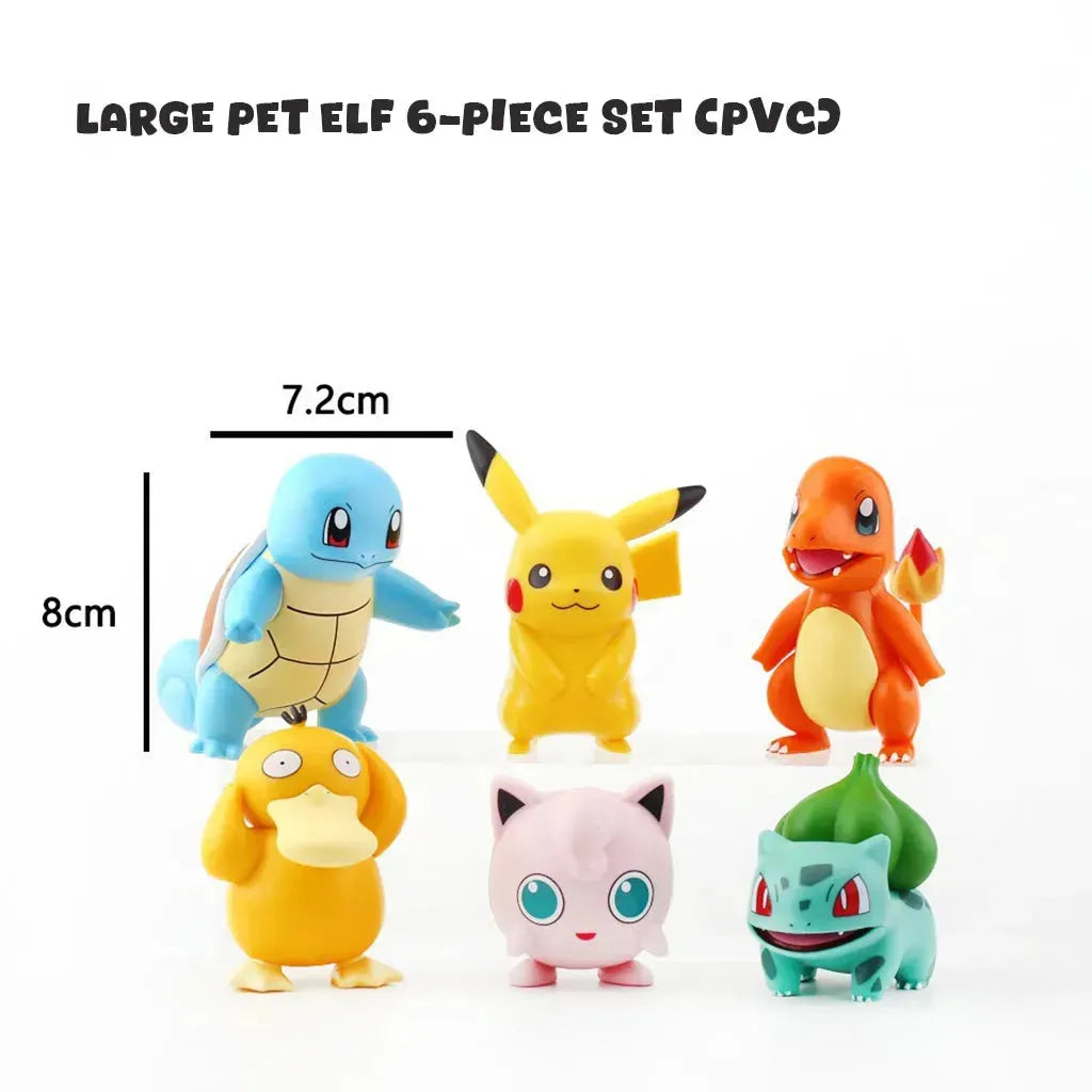 YOTOY Set of 6 Pika Collectible Figures - YOTOY