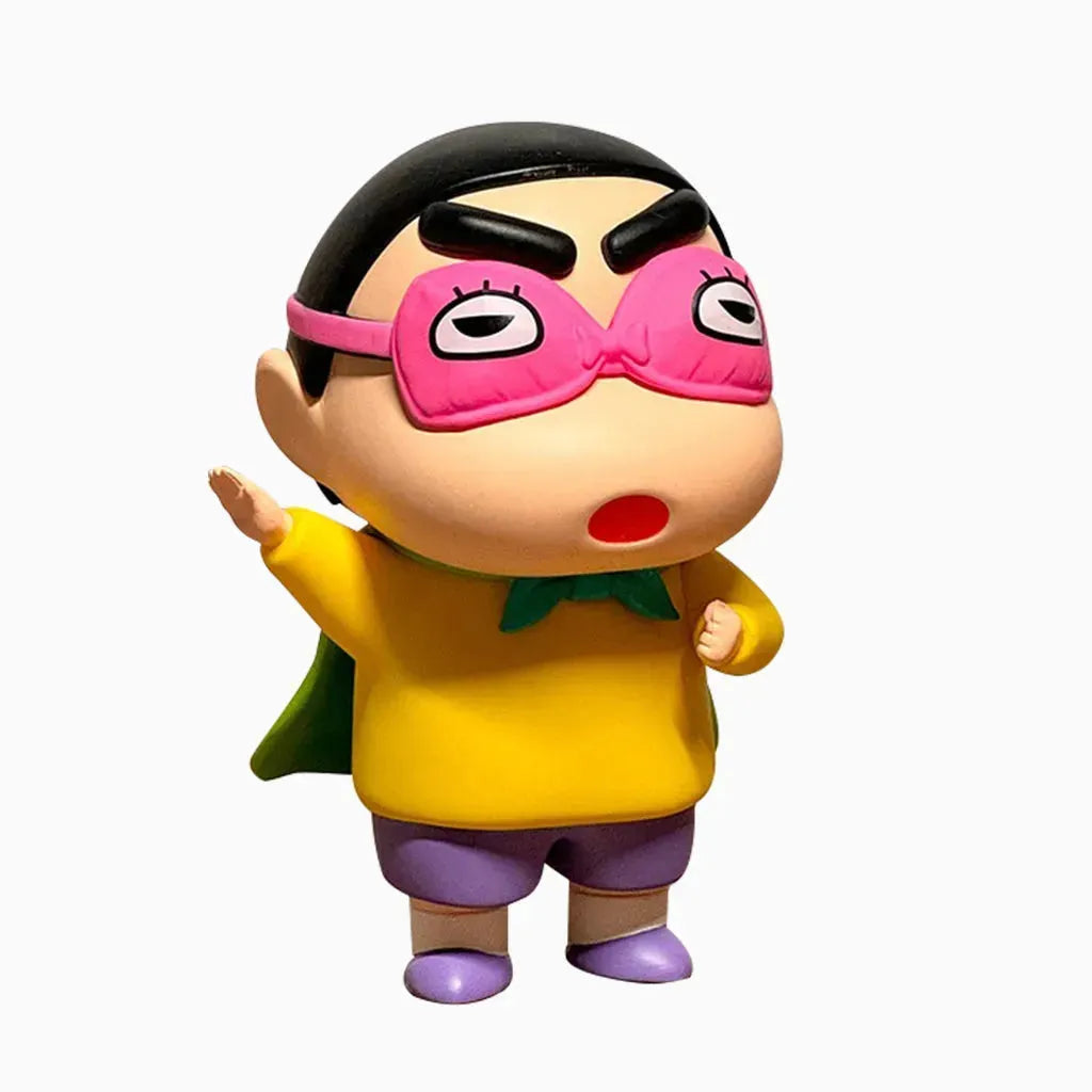 YOTOY Shin-Chan Superman Eye Mask Figure Cartoon Cute Toy - YOTOY