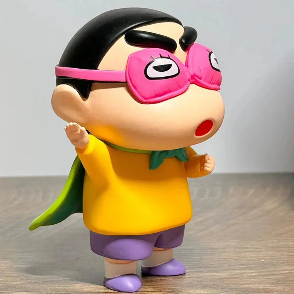 YOTOY Shin-Chan Superman Eye Mask Figure Cartoon Cute Toy - YOTOY