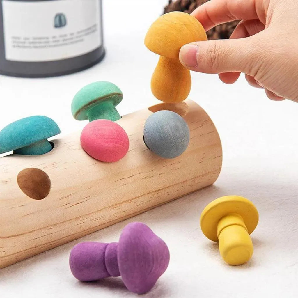 YOTOY Simulation Mushroom Picking Game For Baby Early Education Toys - YOTOY