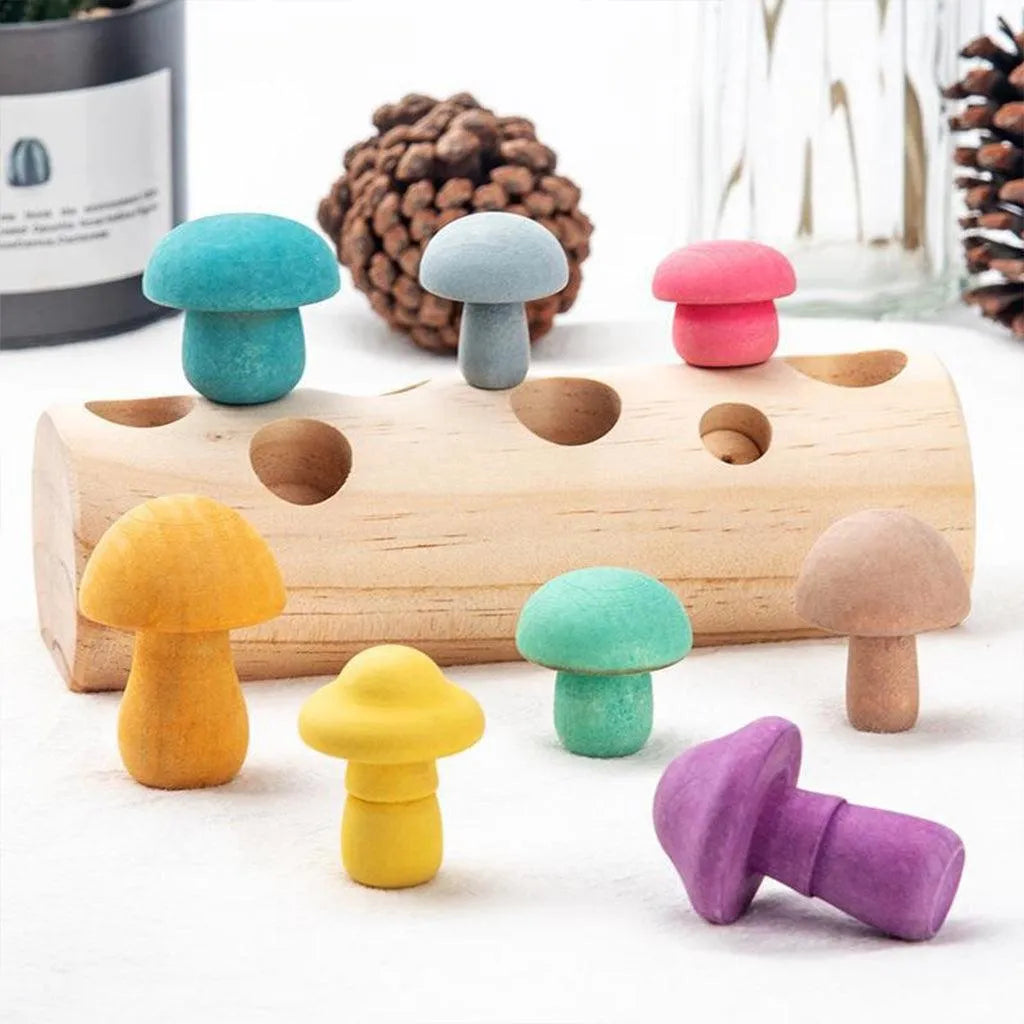 YOTOY Simulation Mushroom Picking Game For Baby Early Education Toys - YOTOY