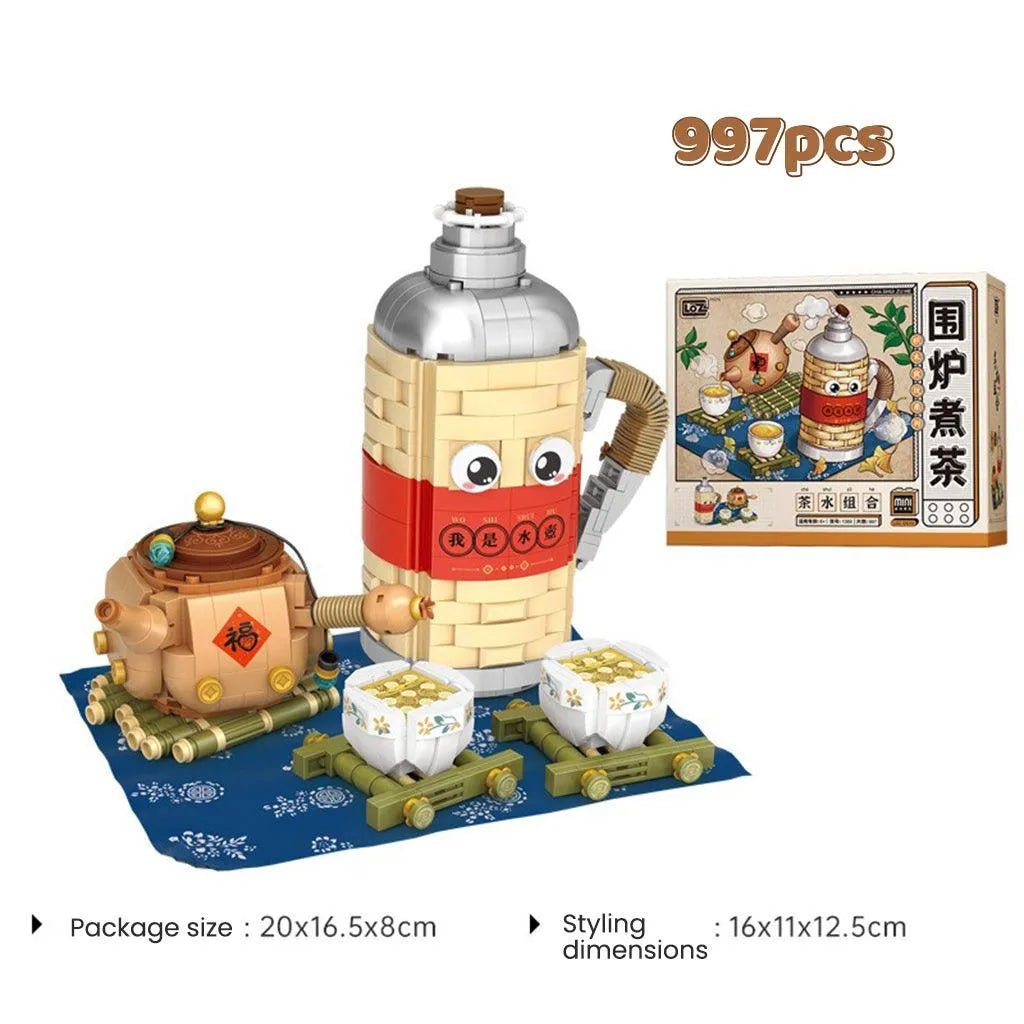 YOTOY Small Particle Building Blocks Toy for Brewing Tea Around The Stove - YOTOY