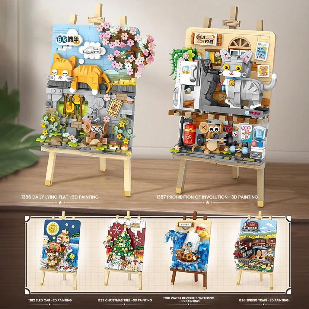 YOTOY Small Particle Puzzle Building Blocks 3D Painting - YOTOY