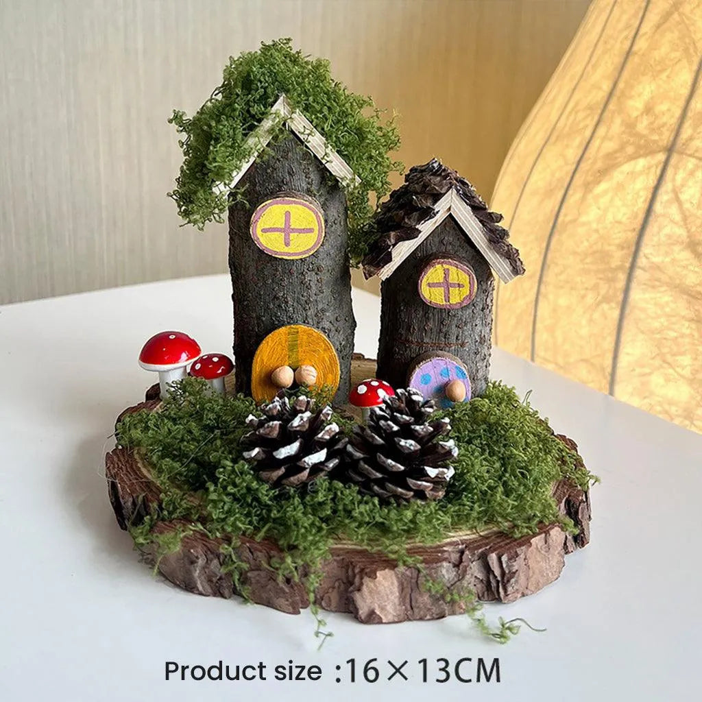 YOTOY Small Tree House Woodworking Diy Handmade Material Package Full Set - YOTOY