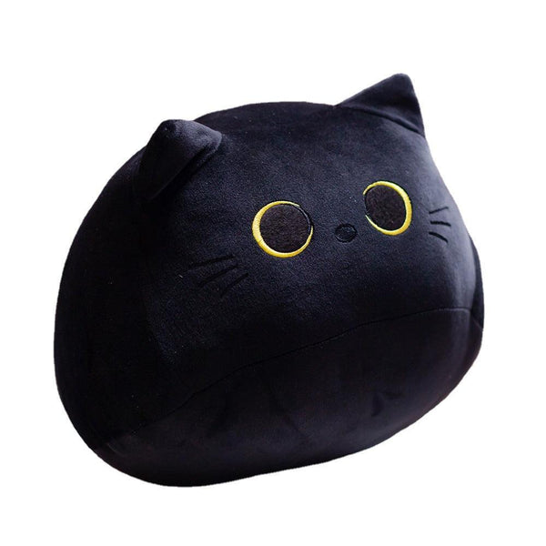 Yotoy Soft Stuffed Animal Pillow Black Cat Plush Toy - YOTOY