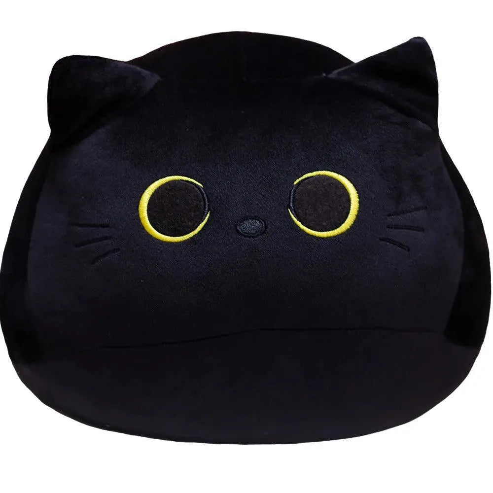 Yotoy Soft Stuffed Animal Pillow Black Cat Plush Toy - YOTOY