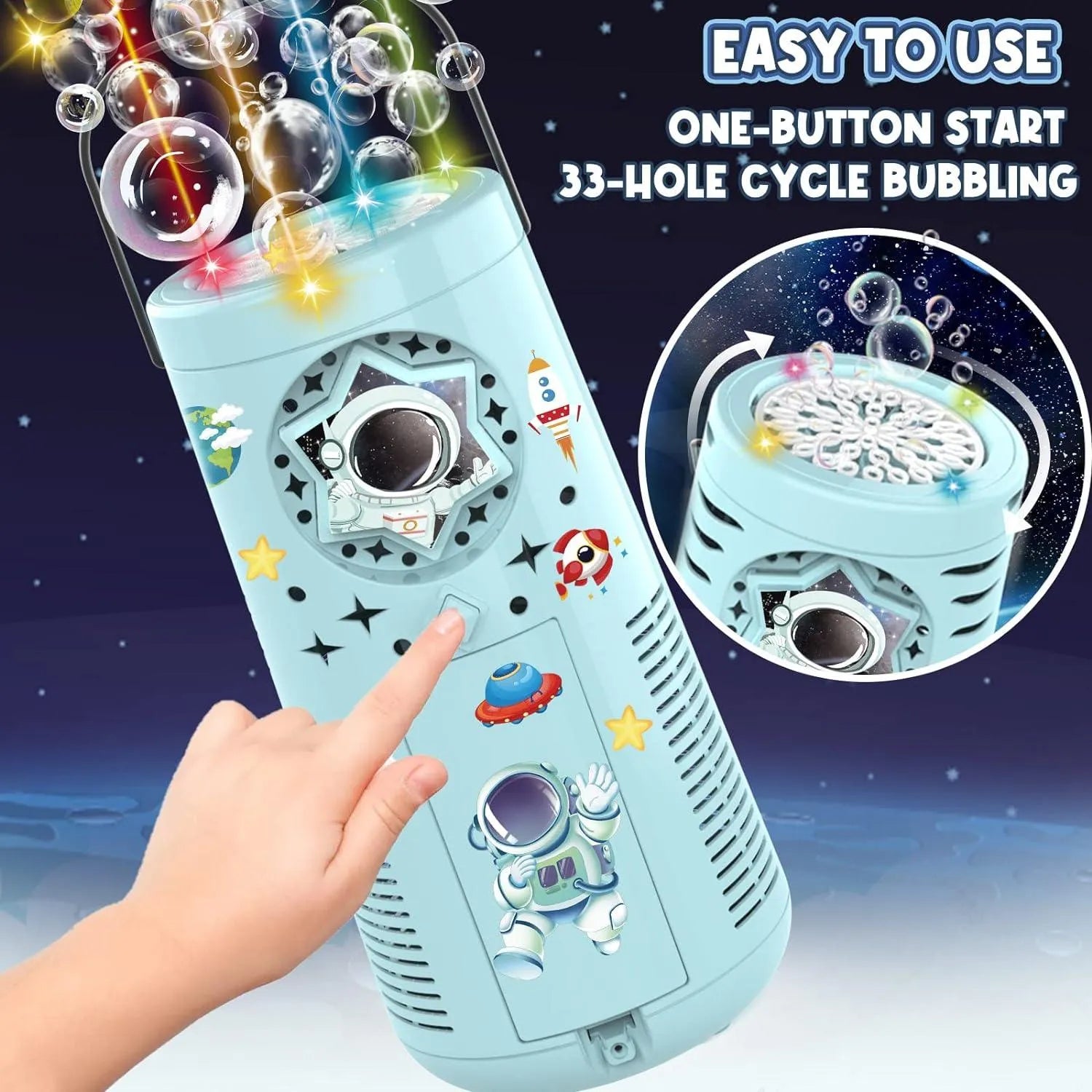 YOTOY Space Bubble Machine for Kids - YOTOY