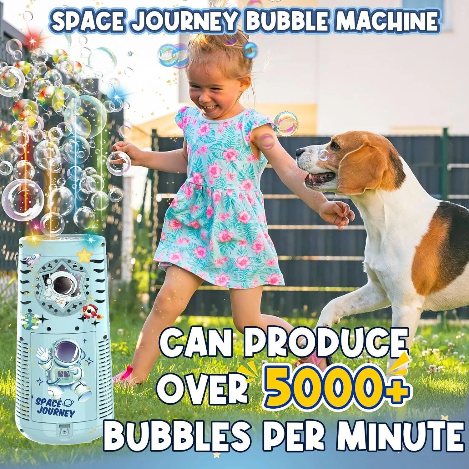 YOTOY Space Bubble Machine for Kids - YOTOY