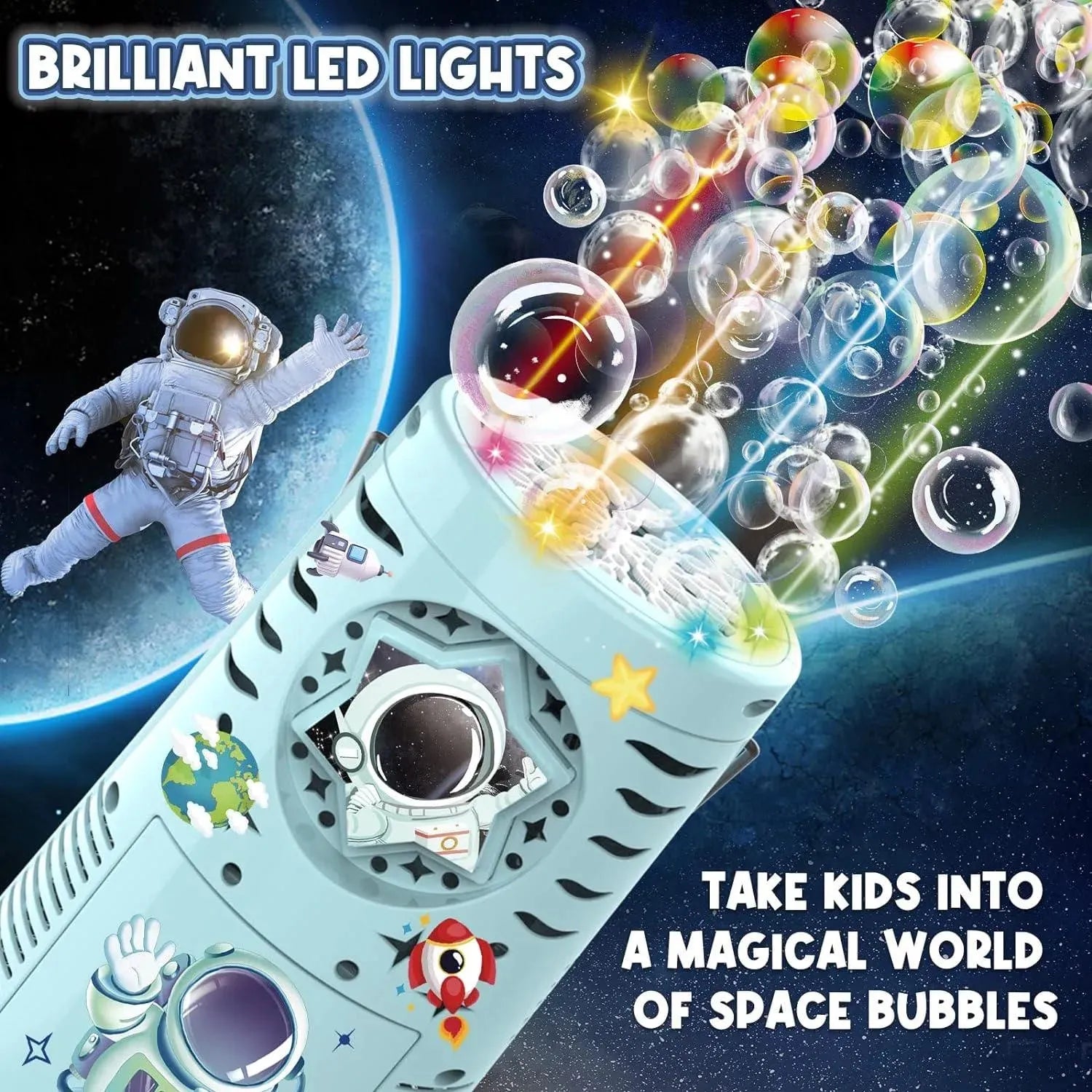 YOTOY Space Bubble Machine for Kids - YOTOY