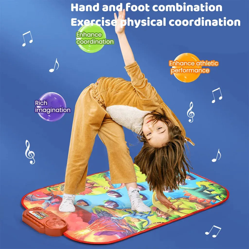 YOTOY Transportation-Themed Toddler Foot Piano Game Mat - YOTOY