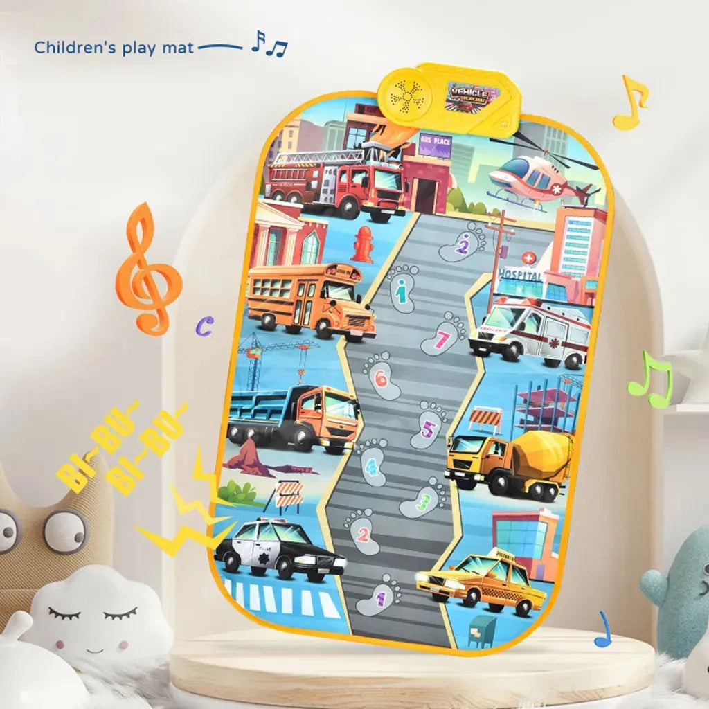 YOTOY Transportation-Themed Toddler Foot Piano Game Mat - YOTOY