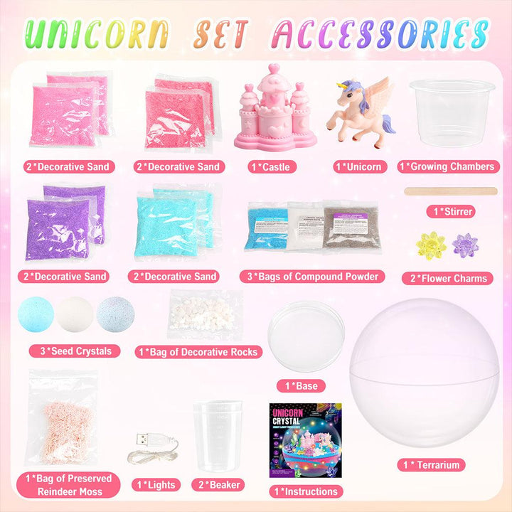 YOTOY Unicorn Terrarium Kit for Kids - YOTOY