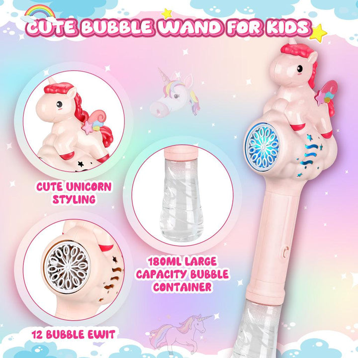YOTOY Unicorn Toys Bubble Machine for Kids - YOTOY
