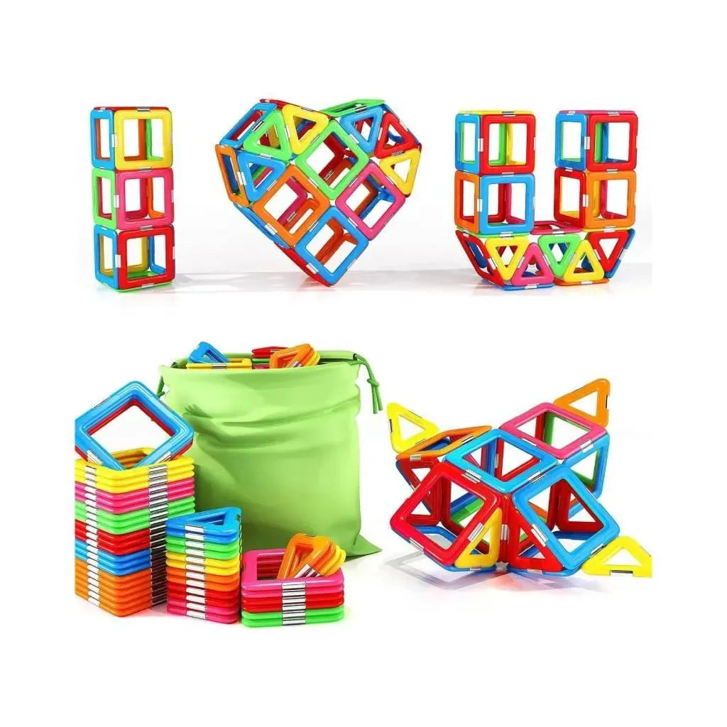 YOTOY Upgraded Magnetic Blocks Tough Tiles STEM Toys - YOTOY