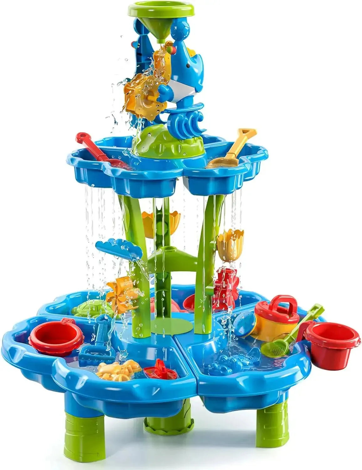 YOTOY Water Table for Kids 3-5, Outdoor Toys Kids Beach Toys Water Sensory Table for Toddler Boys Girls Age 3 4 5 6 7 years old - YOTOY