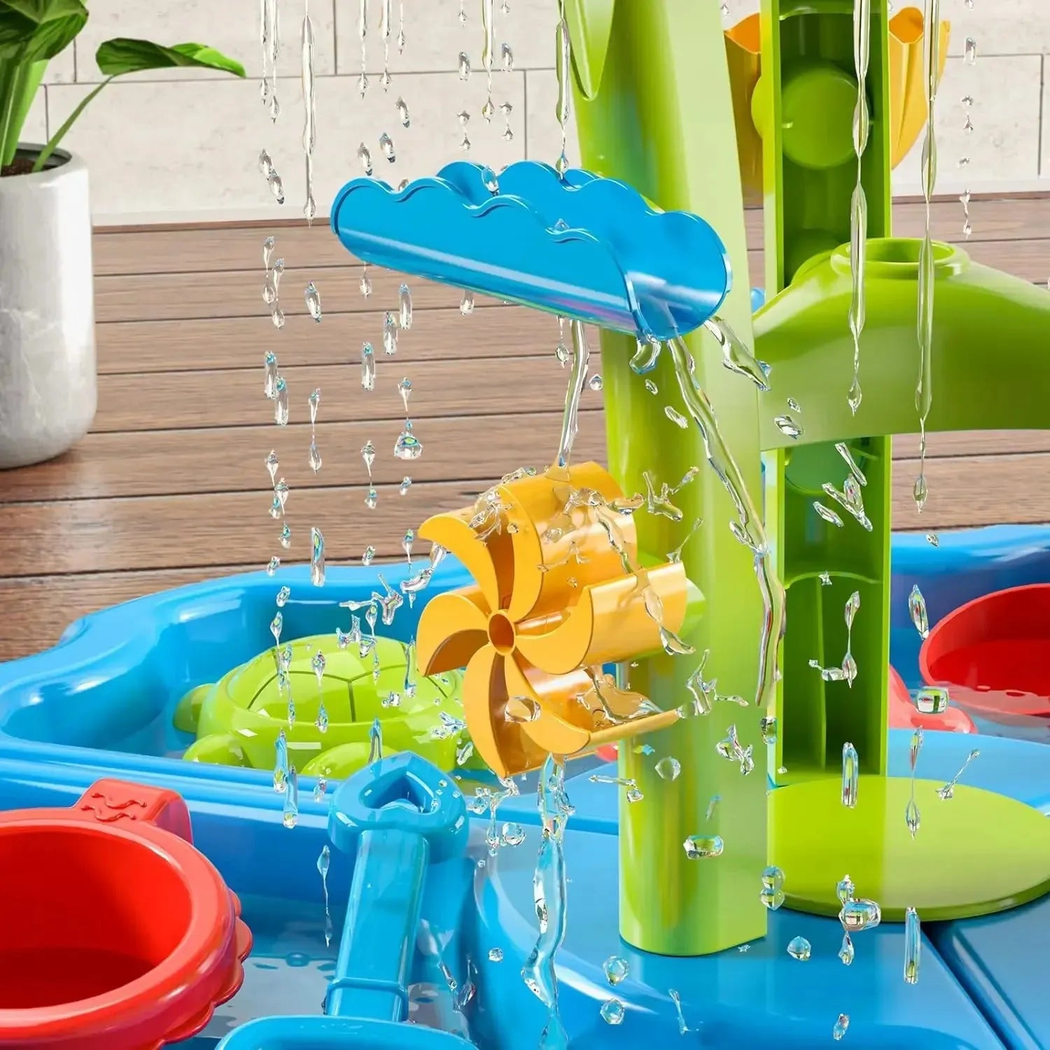 YOTOY Water Table for Kids 3-5, Outdoor Toys Kids Beach Toys Water Sensory Table for Toddler Boys Girls Age 3 4 5 6 7 years old - YOTOY