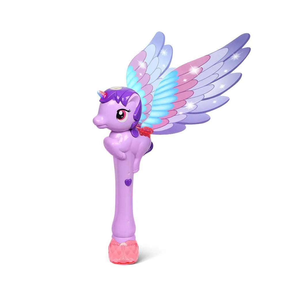 YOTOY Winged Unicorn Bubble Wand - YOTOY