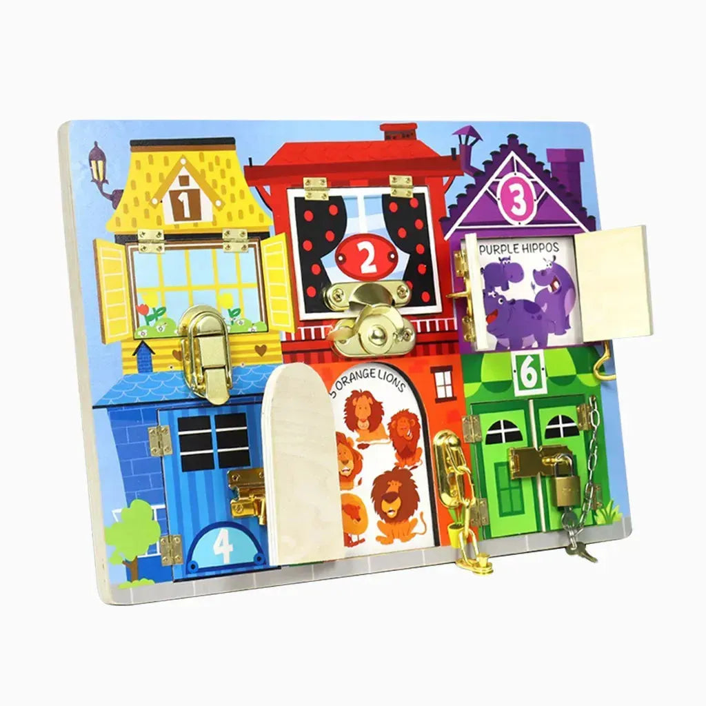 YOTOY Wooden Busy Board for Kids - YOTOY