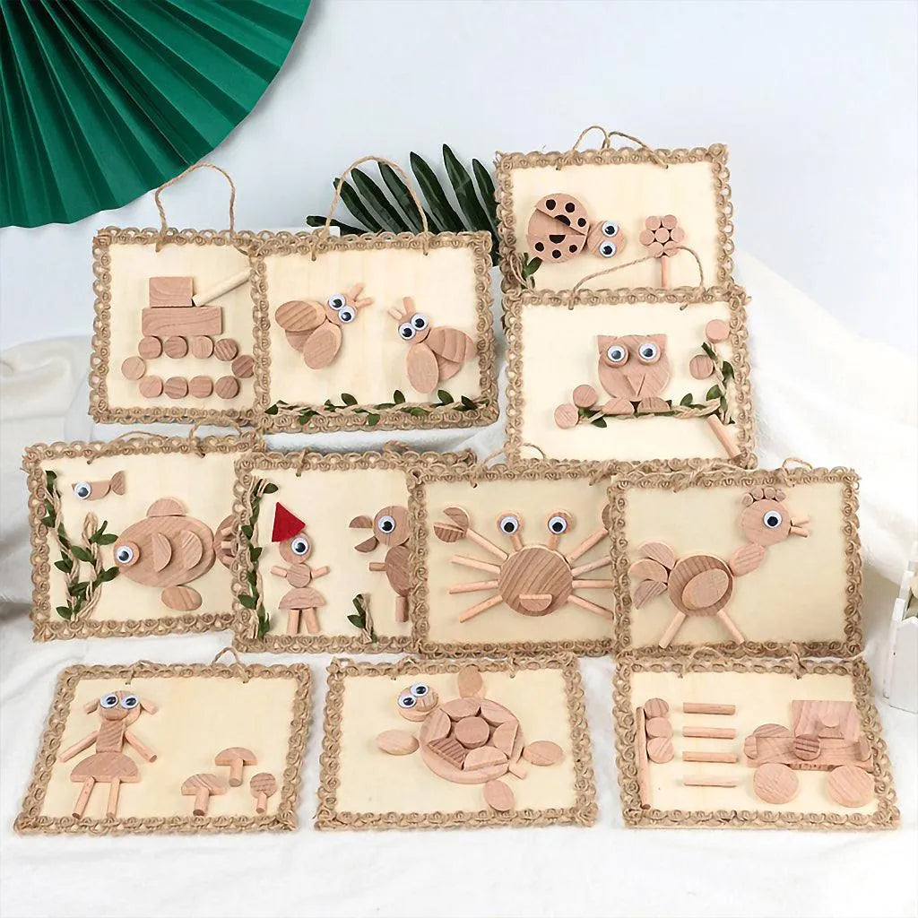 YOTOY Wooden Handmade Creative Diy Material Package - YOTOY