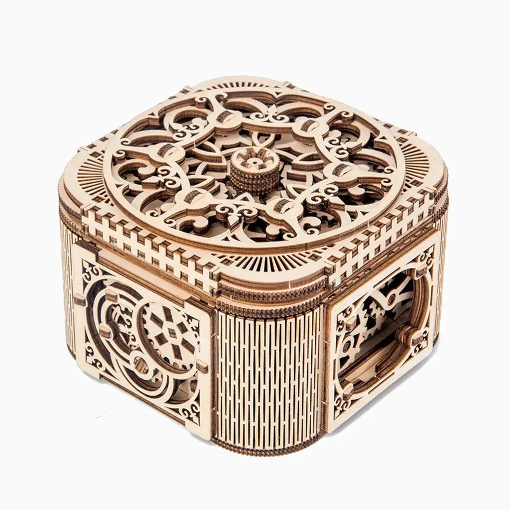 YOTOY Wooden Mechanical Transmission Jewelry Box Puzzle Toy - YOTOY