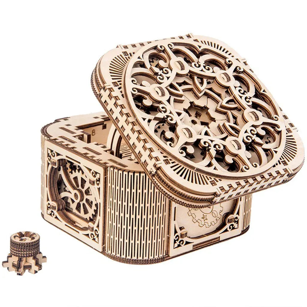 YOTOY Wooden Mechanical Transmission Jewelry Box Puzzle Toy - YOTOY