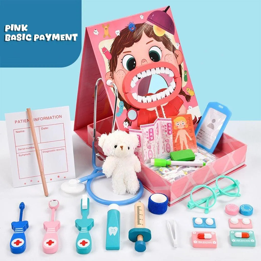 YOTOY Wooden Oral Dental Medical Pretend Play Toys For Kids - YOTOY